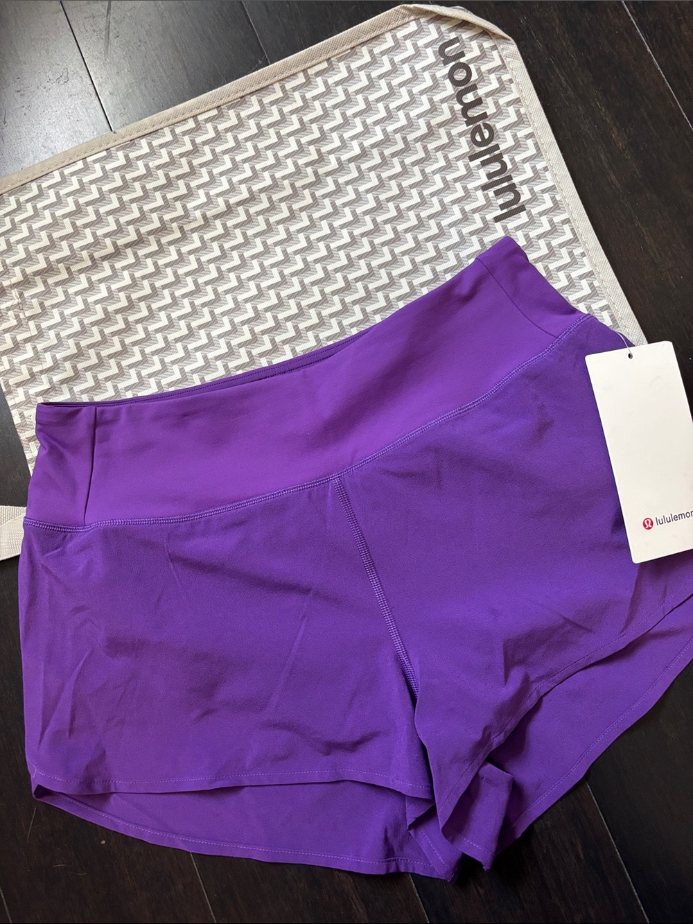 LULULEMON SPEED UP HR SHORTS 2.5” *mesh vent in COLLEGE PURPLE SZ S, M NWT - Picture 2 of 10